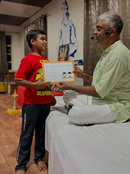 Another happy graduate from our Little Yogis program. Sowing the seeds of yoga in these young minds is a truly rewarding experience for us.