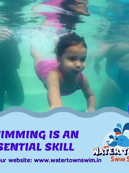 Swimming is an essential life skill. This powerful underwater image shows a young child comfortable and capable in the water, which is the ultimate goal of our program.