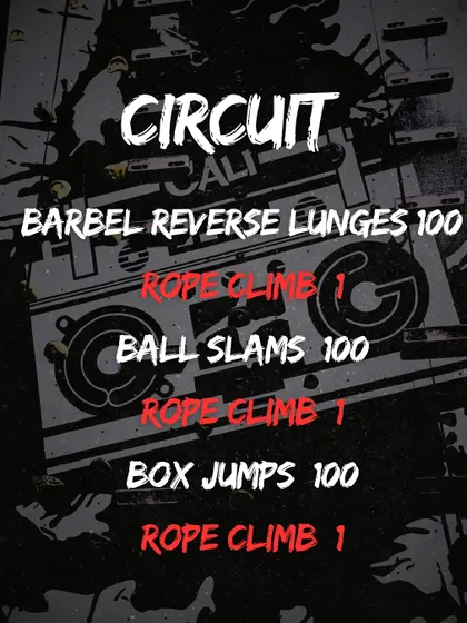 A detailed look at the circuit for The OG 300. This relentless sequence of movements will push every athlete to their absolute limit.