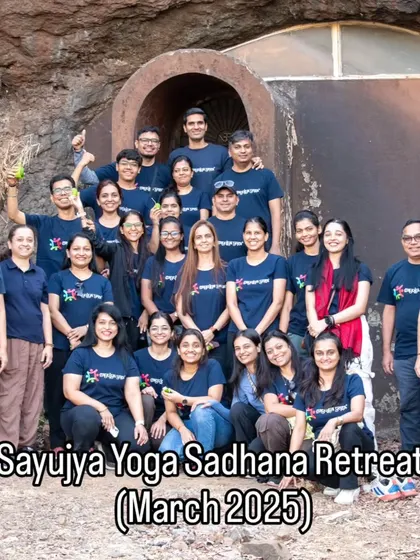 A group photo from our March Sadhana Retreat. The goal was to relax, rejuvenate, and reconnect with oneself and Mother Nature.