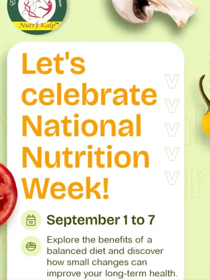 Let's celebrate National Nutrition Week by exploring how small changes in your diet can improve your long-term health.