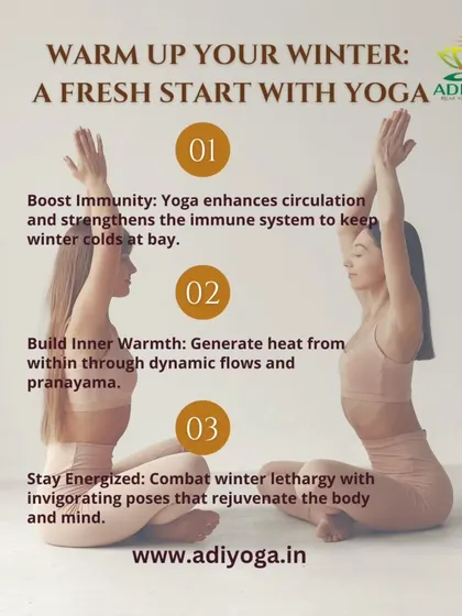 Warm up your winter with a fresh start. Yoga is perfect for the colder months to boost immunity, build inner warmth through dynamic flows, and combat winter lethargy.