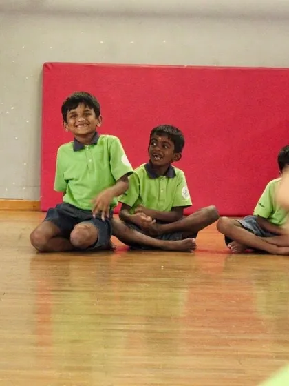 Smiles and laughter are always part of the lesson. Our classes with students from the Parikrma Foundation are filled with joy and positive energy.