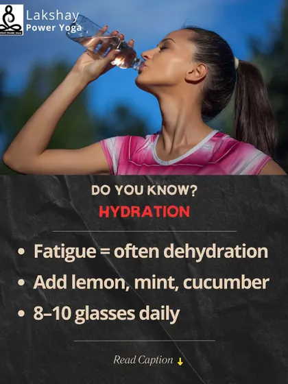 Feeling tired? You might just be thirsty. Proper hydration is crucial for energy, and adding lemon or mint can make it more enjoyable.