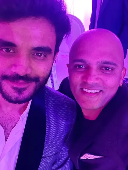 It's always great to connect with guests at a wedding. Here's a selfie from the celebration in Bahrain. The energy was amazing, and I had a fantastic time spinning for such a lively crowd.