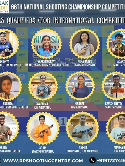 We congratulate our 14 shooters who qualified for international competition trials after their strong performance at the 66th National Shooting Championships. This is the pathway to representing India.