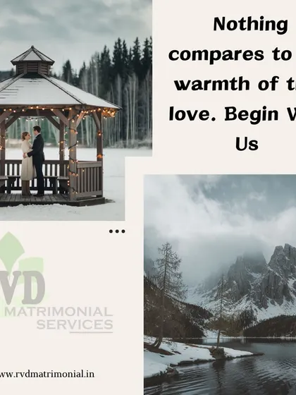 "Nothing compares to the warmth of true love." This cozy winter scene invites you to begin your search for a loving partner with my service.