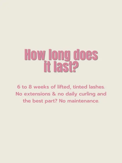 The best part? The results last for 6 to 8 weeks with zero maintenance. No extensions, no daily curling, just flawless lashes.