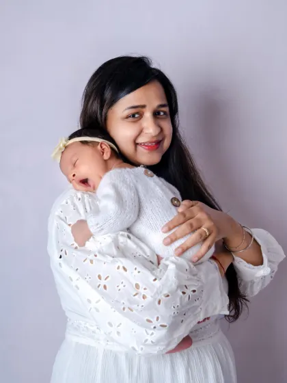 Born with a whisper, wrapped in warmth, and held in endless love by mom.
