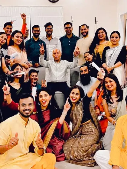 Our amazing team celebrating together. This photo captures the joy, camaraderie, and positive energy that we share and bring to every class and event.