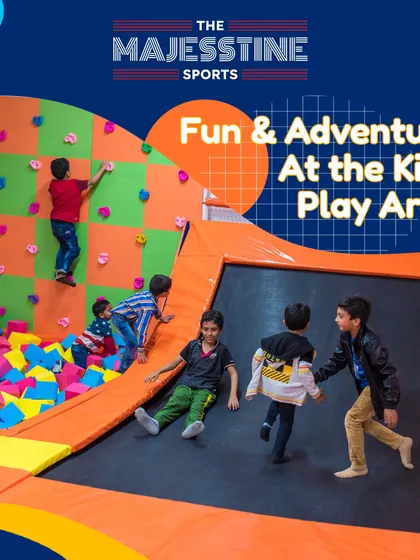 Fun and adventure await in our kids' play area. It's a safe and exciting space for little ones to climb, jump, and play, making it a perfect spot for family fun.