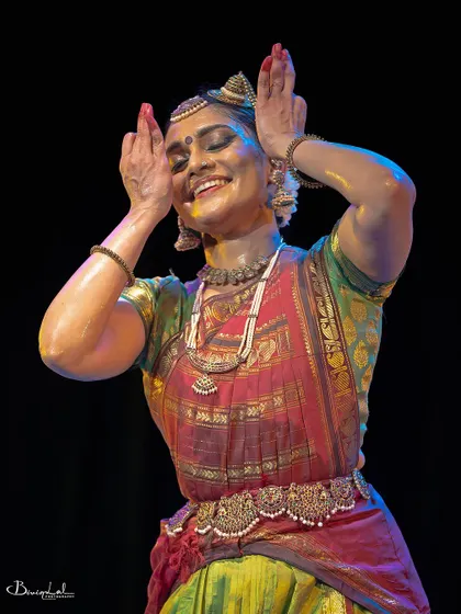 A moment of pure joy and abandon, captured during a live performance.