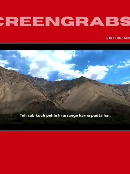 Another expansive mountain view from the Airtel "Connecting the Odds" series.