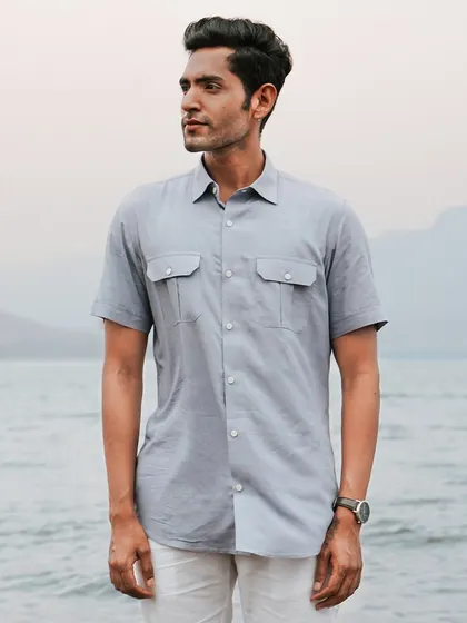 Our 'Soaring Whale' shirt, a testament to craftsmanship. The hand-embroidered design takes 16 hours to complete, creating a piece of wearable art that is impossible to replicate by machine.