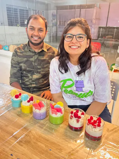 A repeat of image 241, showcasing a happy couple's creative date.