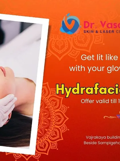 This was a special offer for Diwali. I occasionally provide seasonal offers on treatments like the Hydrafacial to help my patients celebrate with glowing, healthy skin.