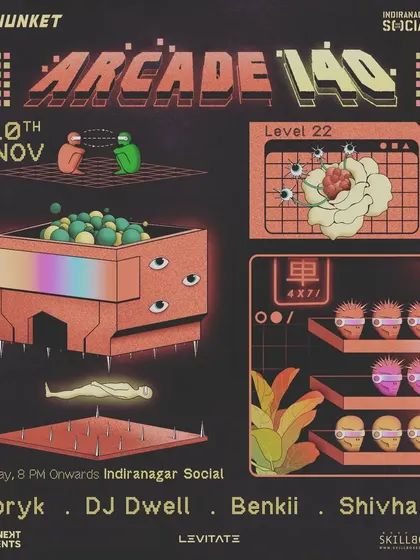The main art poster for Arcade 140: Level 22.