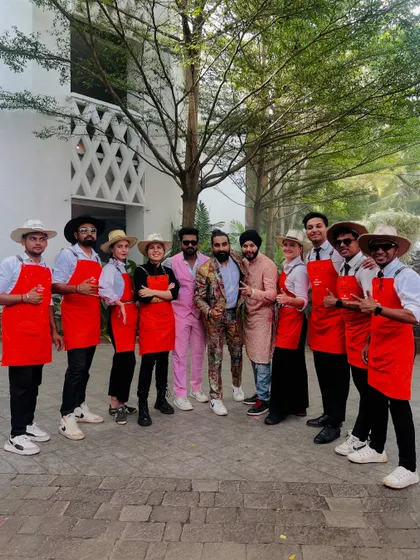 The full squad, ready for action. Our team is a diverse group of talented bartenders and entertainers, united by a passion for creating unforgettable nights.