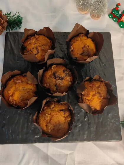 My Chocolate Carrot Muffins are a festive and moist treat. They are perfect for a Christmas morning breakfast or an afternoon snack.