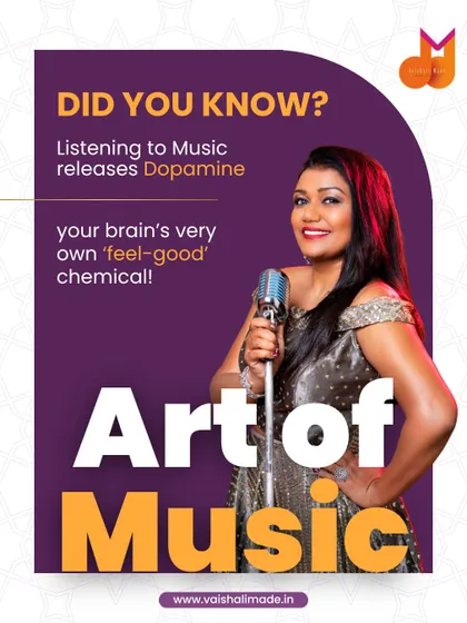 Did you know that listening to music releases dopamine, your brain's "feel good" chemical? This graphic explains the science behind why music makes you happier.