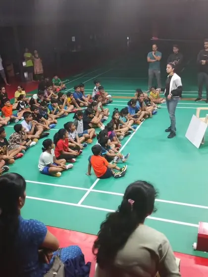 Speaking to young athletes and their parents about the importance of proper training techniques for long-term athletic development.