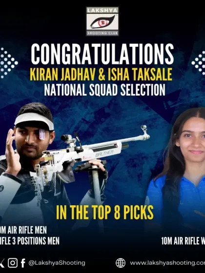 We congratulate our athletes Kiran Jadhav and Isha Taksale on their selection into the National Squad's top 8 picks, ready to represent India.