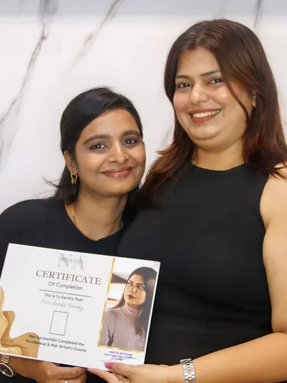 So proud to certify another graduate. Her journey from learning the basics to mastering advanced techniques has been incredible to watch.