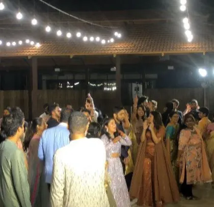 The dance floor is packed at a Konkani wedding dinner. I thrive on this energy and keep it going all night.