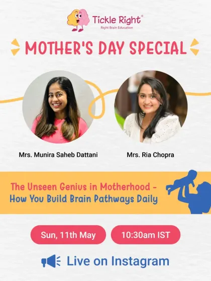 This Mother's Day, join us for a special Instagram Live with me, Munira, and Mrs. Ria Chopra. We'll be exploring "The Unseen Genius in Motherhood" and how you build brain pathways daily.
