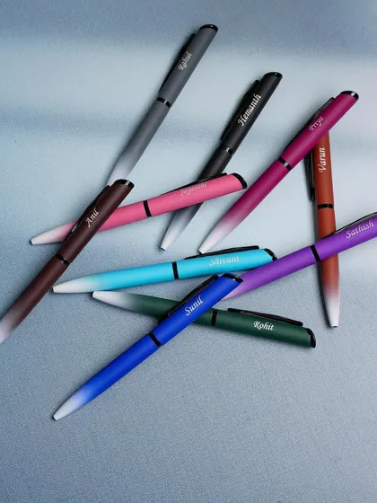 We offer a variety of vibrant colors for our personalized pens, making them a great choice for employee rewards or event giveaways.