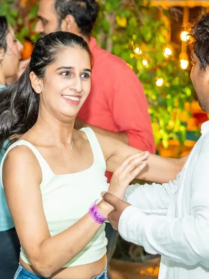 A gentle lead and a happy follow. It’s all about communication and connection through dance.