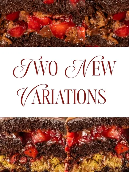 Two new textures, one beloved bestseller. We've introduced Krispy Kataifi and Crunchy Crumble variations to our classic Nutella Strawberry cake for even more indulgence.
