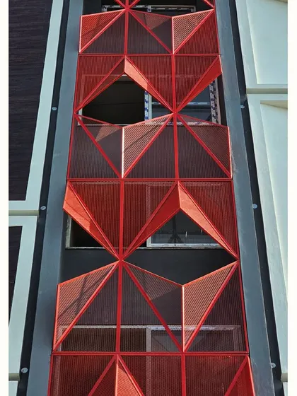 The operable panels of the facade allow residents to control light and privacy, demonstrating the fusion of aesthetics and functionality in our architectural design.