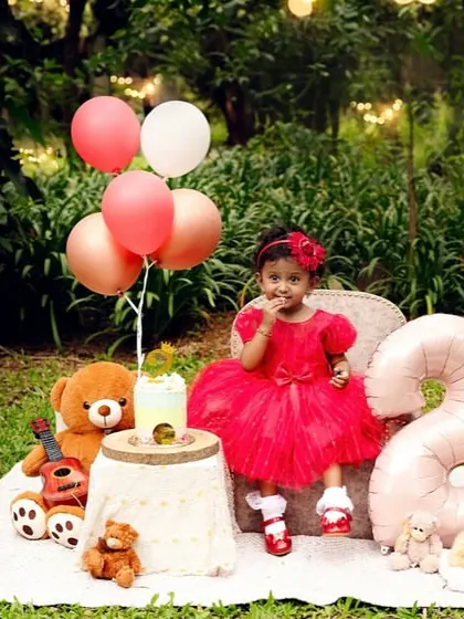 Looking so grown up at her second birthday shoot. These sessions are great for capturing your toddler's personality.