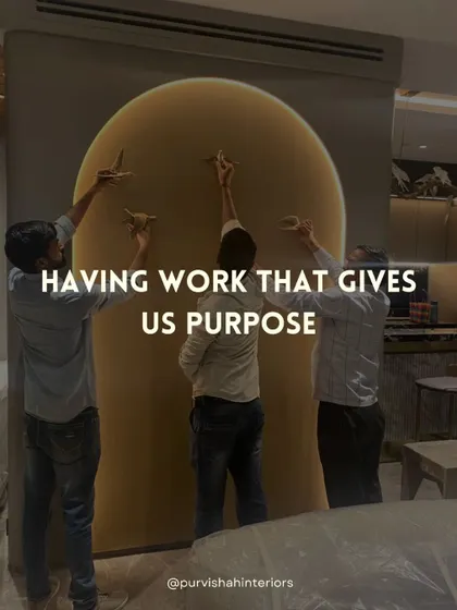 This is what purpose looks like for me and my team. Here, we are carefully installing a custom backlit wall feature. It’s moments like these, working together with precision and care, that are the foundation of a beautifully executed design.