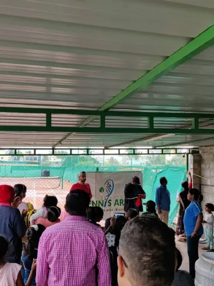 The energy during a tournament is unmatched. Here, parents and fellow players gather to cheer on the competitors during one of our weekend events.