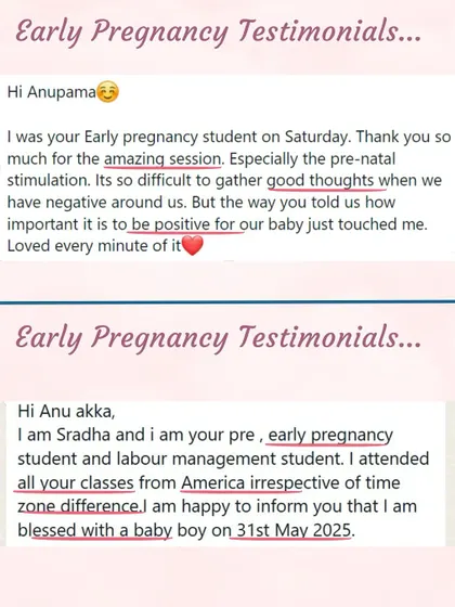 My classes are accessible to mothers everywhere, even from America! It's so fulfilling to help women find positivity and bond with their baby, no matter the distance or time zone.