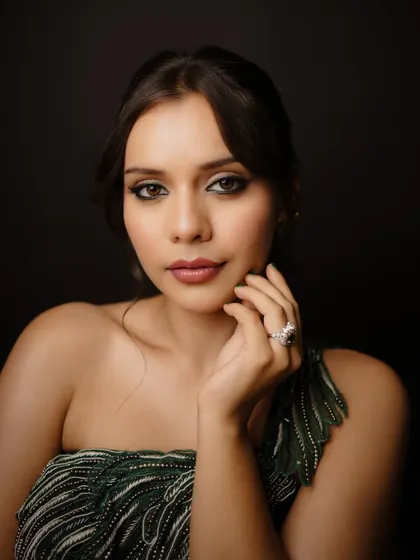 Serving glam for the win! This look is all about drama and elegance, perfect for a cocktail party or reception. We paired a sharp winged liner and a smokey eye with a flawless, dewy base to create this stunning, high-impact look.