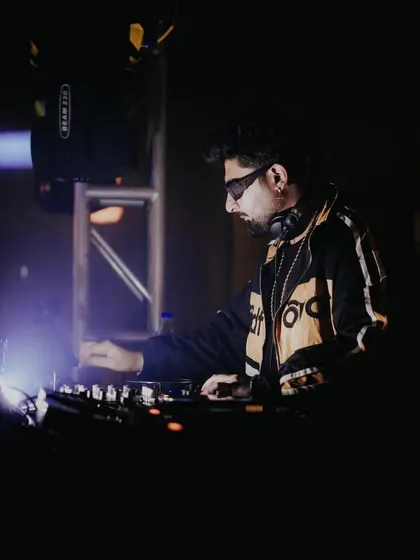 A shot from a fire night at Badmaash. This is the zone, focused on the mix, feeling the energy from the crowd. This is how we roll every weekend.