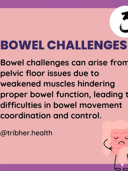 Bowel challenges can arise from weakened pelvic floor muscles that hinder proper bowel function. Our exercises help improve the coordination and control needed for regular movements.