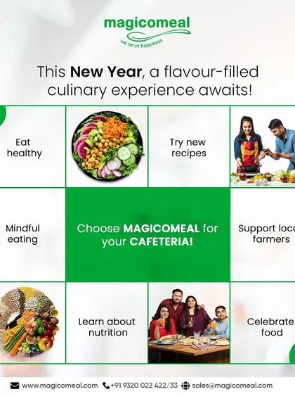 This New Year, a flavor-filled culinary experience awaits. This bingo card encourages healthy habits like mindful eating and trying new recipes, positioning us as the ideal choice for your cafeteria.