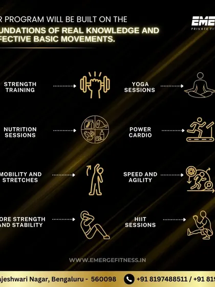 Our programs are built on real knowledge and effective movements. Our trainers focus on the fundamentals, from strength training and yoga to nutrition and mobility.