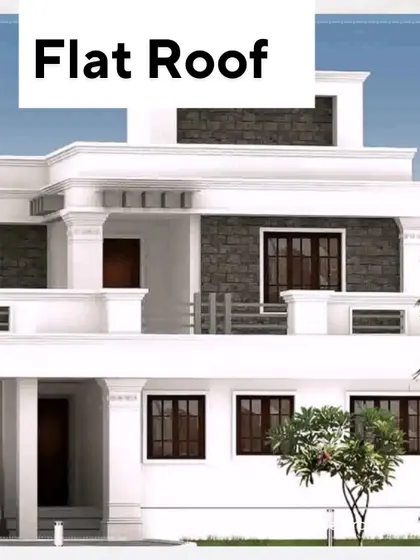 The Flat Roof is a hallmark of modern architecture. While simple in appearance, it requires precise engineering for proper drainage and can be utilized as a terrace garden or outdoor seating area, adding functional space to the home.