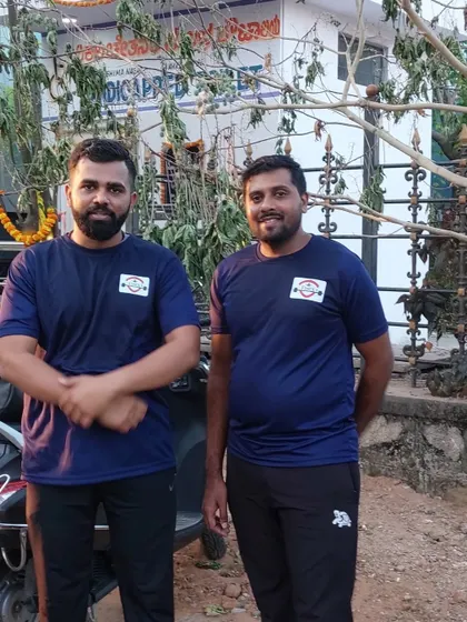 Two of our dedicated runners from the Namma Finix 5k run. We are proud of every member who participates and completes these challenging events.