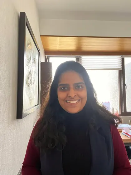 A simple, smiling portrait. Ready for whatever the day brings.
