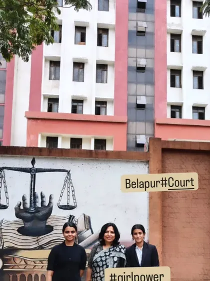 Girl power at the Belapur court. It is empowering to see more and more young women joining the legal profession and dedicating themselves to the fight for justice.