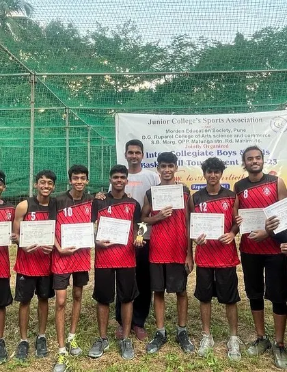 The St. Andrews College boys' team, who I coach, after becoming runners-up at the Junior College Sports Association tournament.