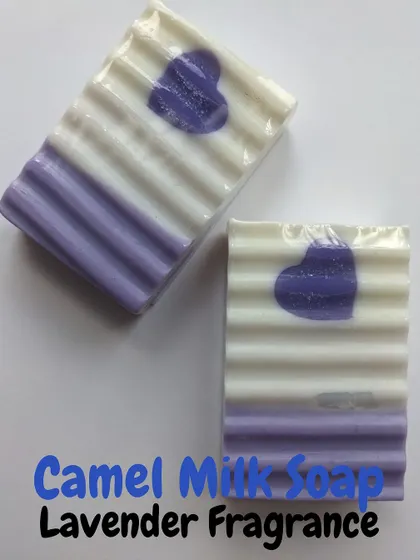 Another look at the Lavender fragrance soaps. The calming scent and gentle, moisturizing formula are ideal for sensitive skin.