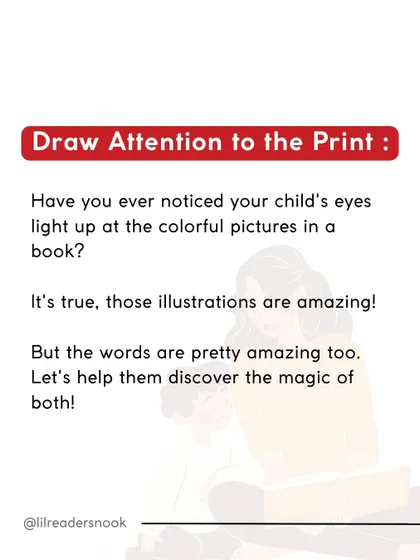 Here are some simple, practical tips to get your 3 to 5-year-old to read more. Make it a game by pointing out the cover, the words, and letters from their own name. The magic is in the delivery.