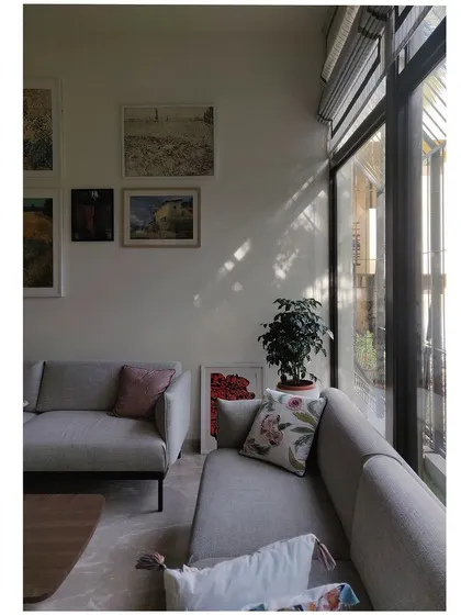 The changing angle of the sun creates different patterns, making the space feel new and different at various times of the day.